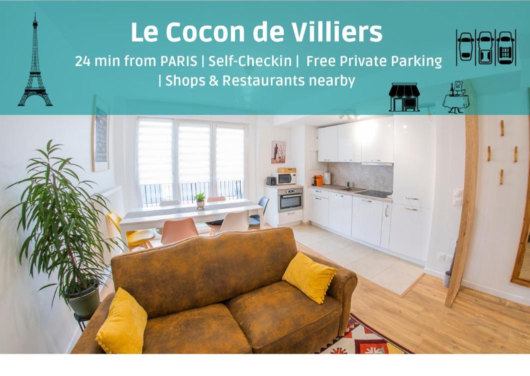 Paris & Disneyland - 2Min From Train Station - Free Private Parking Villiers-sur-Marne Kültér fotó